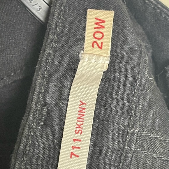 Levi’s 711 Black Denim Jeans Size 20W - Picture 10 of 10